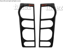 Front Tail Rear Light Lamp Cover Headlamp Compatible With Isuzu D-Max DMax 2017 2018 2019 Matte Black