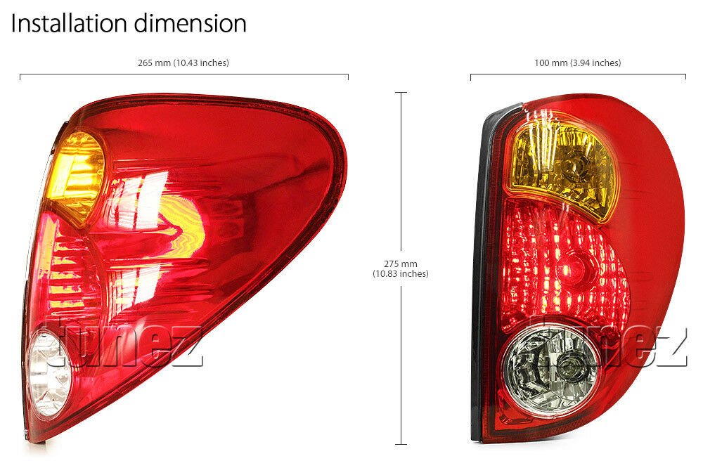 #1 Mitsubishi Triton '06-'15 Ute Replacement Rear Tail Light Lamp Pair LH+RH New
