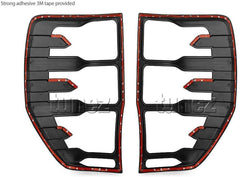 Head Light And Tail Light Guards for Ford Ranger PX2 MK2 T6 2016 2017 Matte Black Front Tail Rear Light Lamp Covers Trims
