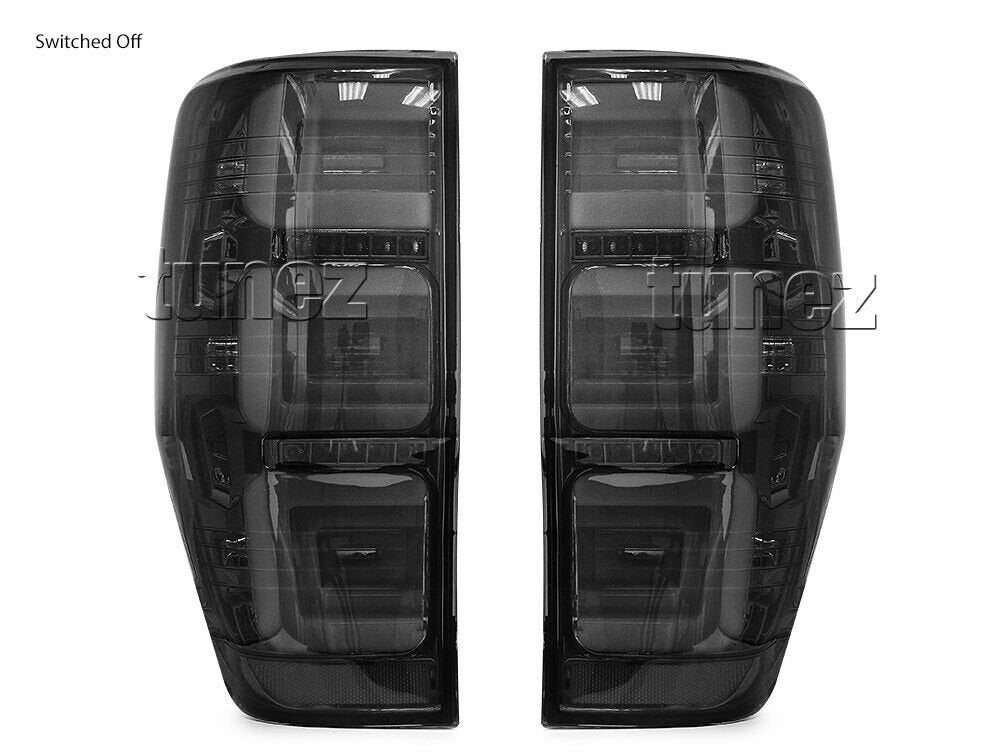 Smoked LED Tail Rear Lamp Light For Ford Ranger PX T6 MK2 XL XLT XLS Wildtrak