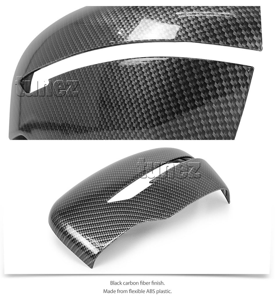 Glossy Carbon Fiber Print Side Mirror Cover For Nissan Navara NP300 D23 STX ST