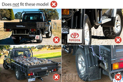 Front Rear Mud Flap Splash Guard Toyota LandCruiser J79 70 Pickup Series ABS